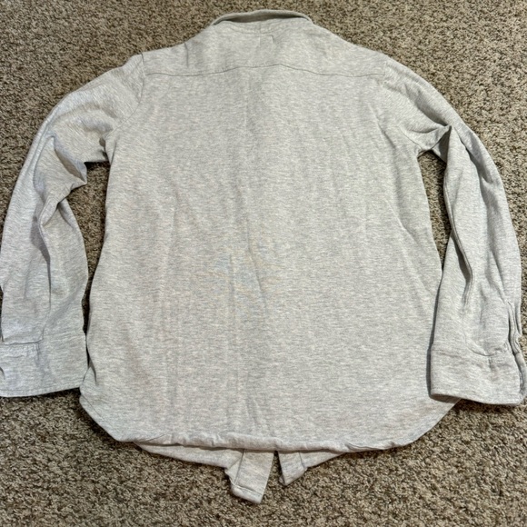 Eleventy Jersey Button Front Shirt- S - Picture 6 of 7